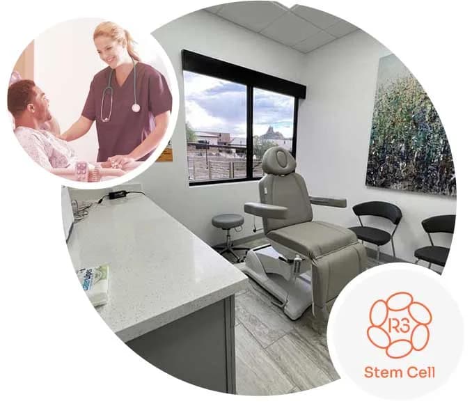 R3 Stem Cell exam room at the Scottsdale, Arizona center