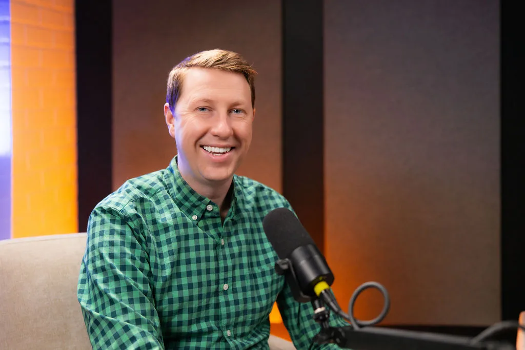 Invigor Medical chief executive in the company's podcast studio