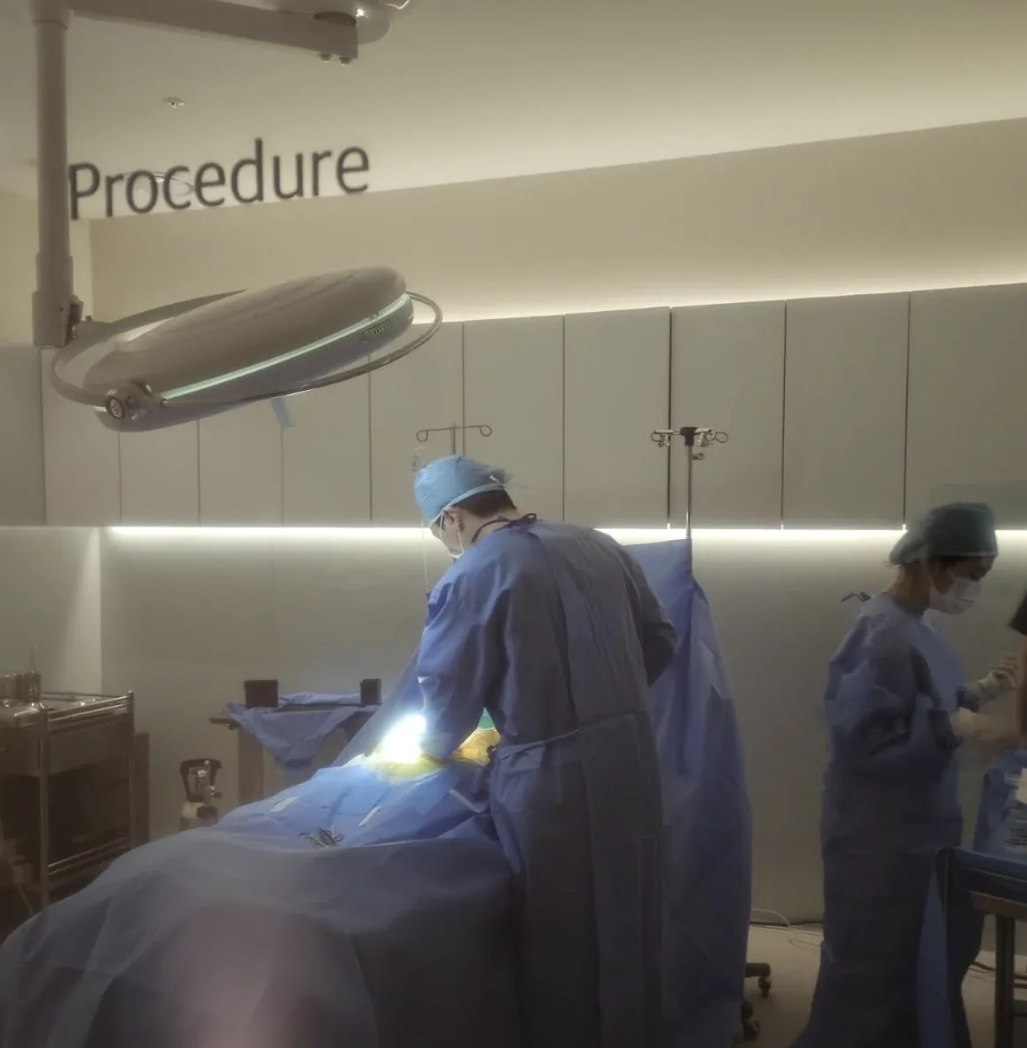 Procedure room at Nucellin Orthopedic Clinic in Seoul