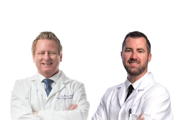 Dr. James Sigler and Dr. Andrew Pope of Kansas Regenerative Medicine Center in Manhattan, Kansas